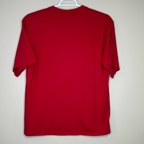 Vivaldi jeans wear‎ Vtg 90s Single Stitch Blank T-Shirt Red Short Sleeve Size L - Picture 2 of 5